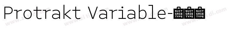 Protrakt Variable字体转换